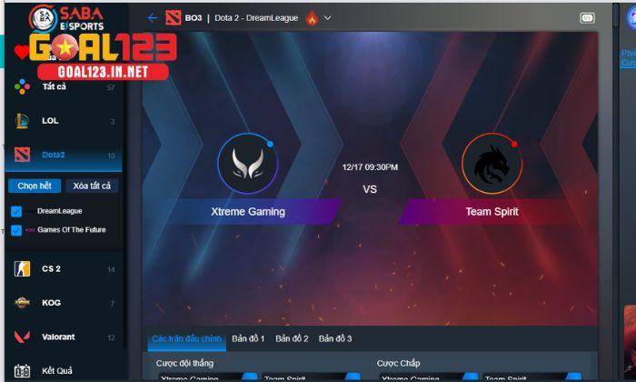 Cá cược Dota 2 tại Goal123 an toàn và uy tín